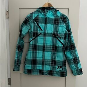 Burton Women's Aqua Plaid Ski/ Snowboard Jacket